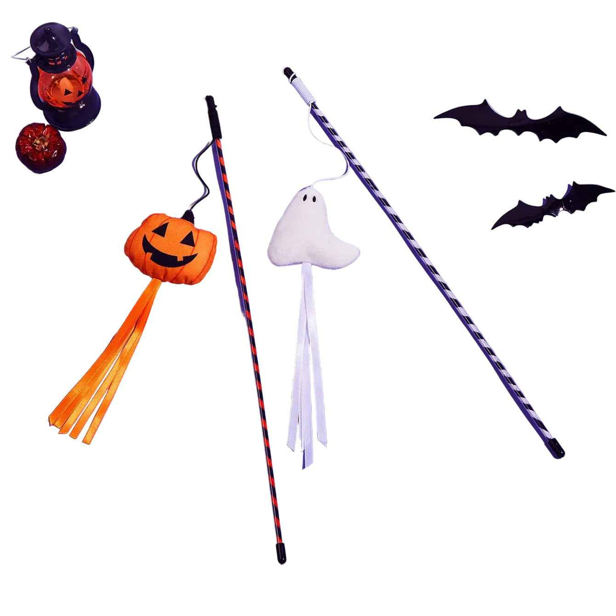 Halloween Ribbon Cat Teaser
