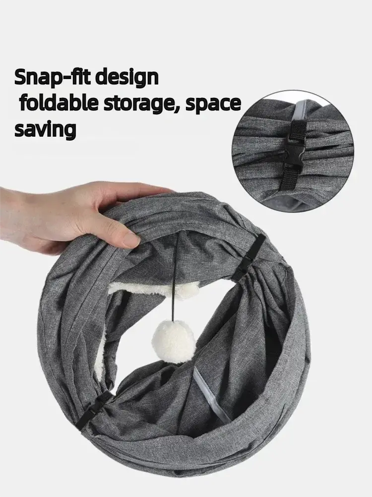 Foldable Cat Tunnel - Luxe Whiskers