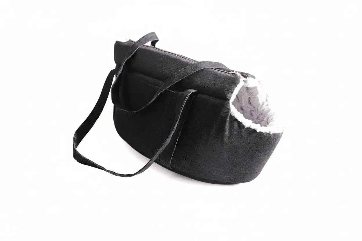 Plush Travel Cat Bed Bag - Luxe Whiskers