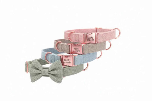 Adjustable Cat Collars - Pastel - Pink collar no bow, S