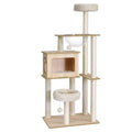 i.Pet Wooden Condo Cat Tree Tower- 142cm - Luxe Whiskers