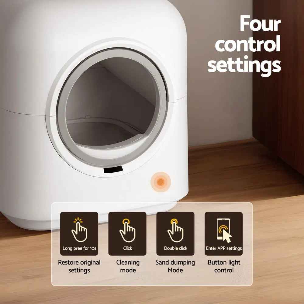 i.Pet Automatic Cleaning Cat Litter Box - Luxe Whiskers