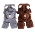 Plush Bear Hooded Cat Clothing - Luxe Whiskers