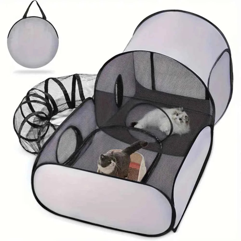 Portable Cat Play Pen - Luxe Whiskers