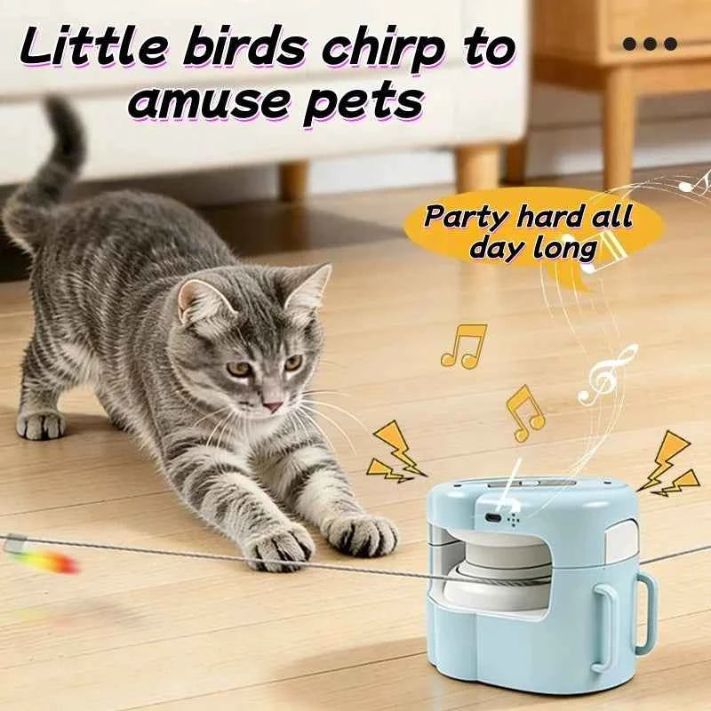 Cat Supplies Pet Running Interactive Indoor Cat Toy  Automatic/Remote DIY Speed  Adjustable  Exercise for Cats Cat accessories - Luxe Whiskers