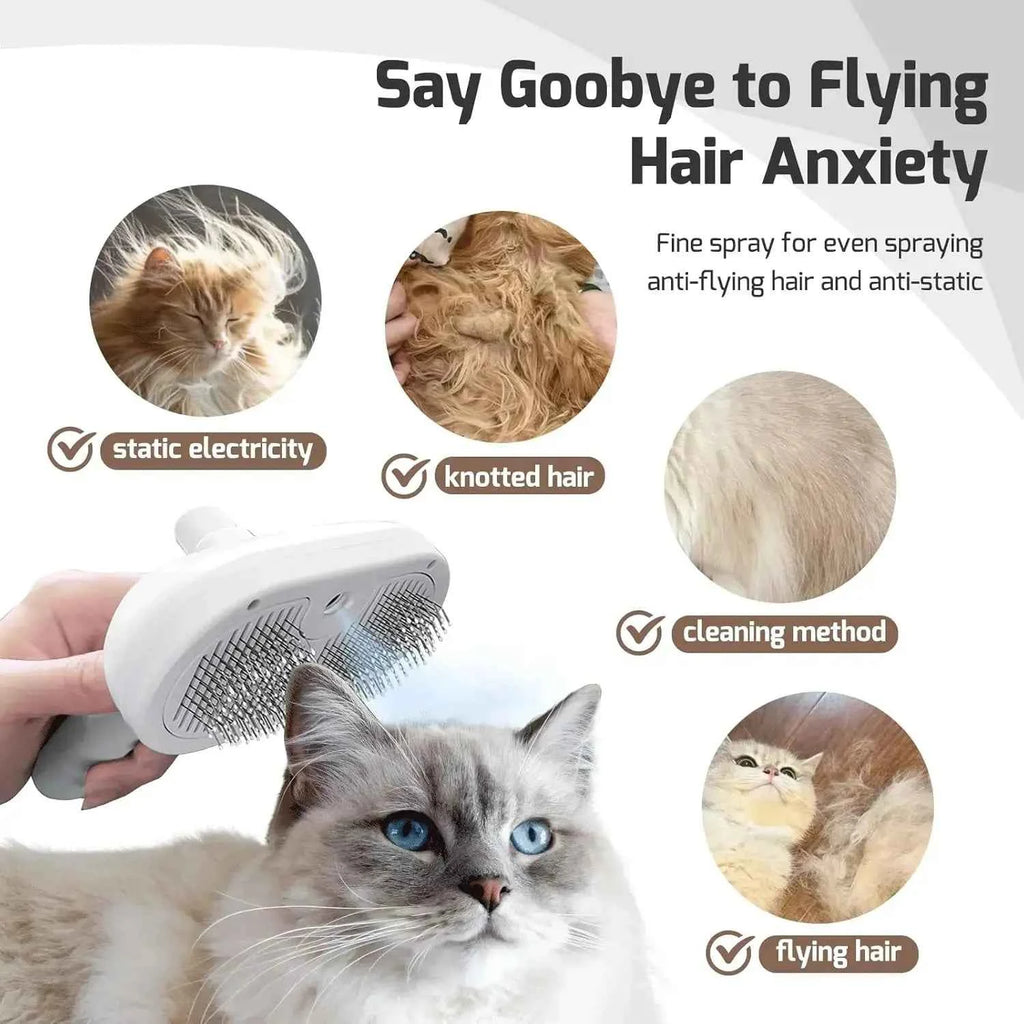 Pet Steam Brush - Luxe Whiskers