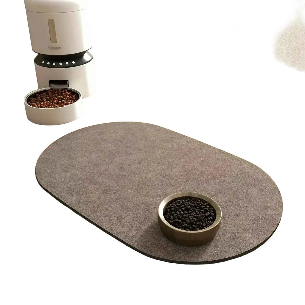Oval Silicone Food Cat Placemat - Luxe Whiskers