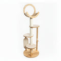 Elegant Wooden Cat Tree - Luxe Whiskers