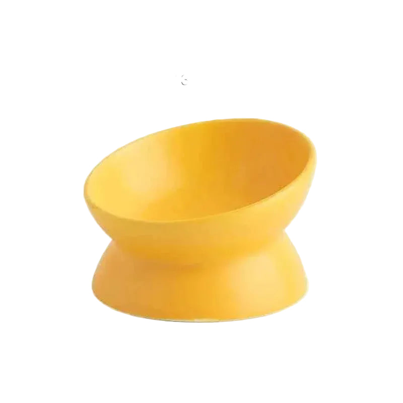 Tiltered Ceramic Cat Feeding Bowl - Luxe Whiskers