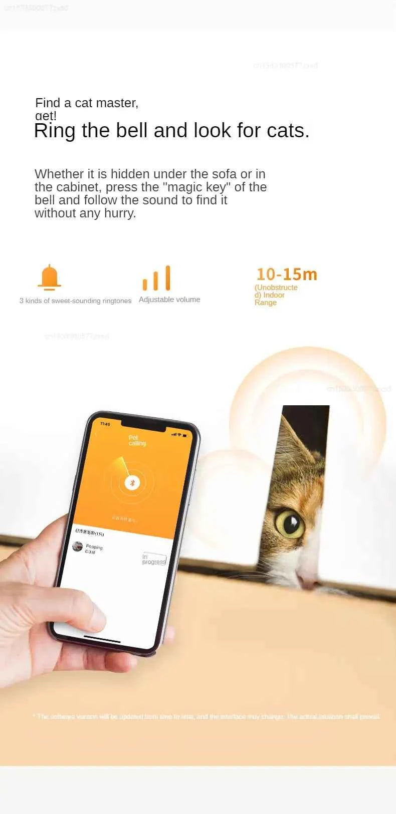 PETKIT Smart Cat Tracker Collar - Luxe Whiskers