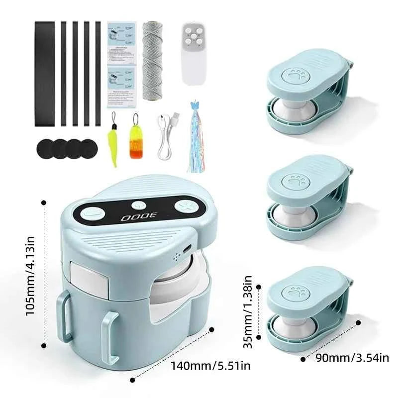 Cat Supplies Pet Running Interactive Indoor Cat Toy  Automatic/Remote DIY Speed  Adjustable  Exercise for Cats Cat accessories - Luxe Whiskers