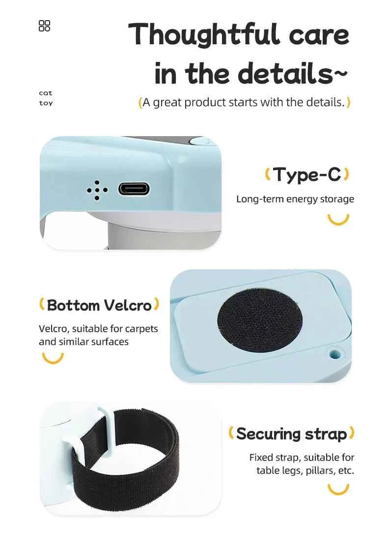 Cat Supplies Pet Running Interactive Indoor Cat Toy  Automatic/Remote DIY Speed  Adjustable  Exercise for Cats Cat accessories - Luxe Whiskers