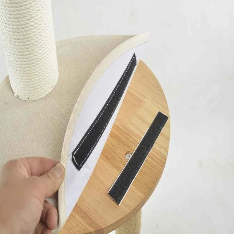 Elegant Wooden Cat Tree - Luxe Whiskers