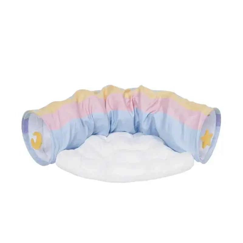 Rainbow Cat Tunnel Bed - Luxe Whiskers