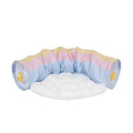 Rainbow Cat Tunnel Bed - Luxe Whiskers