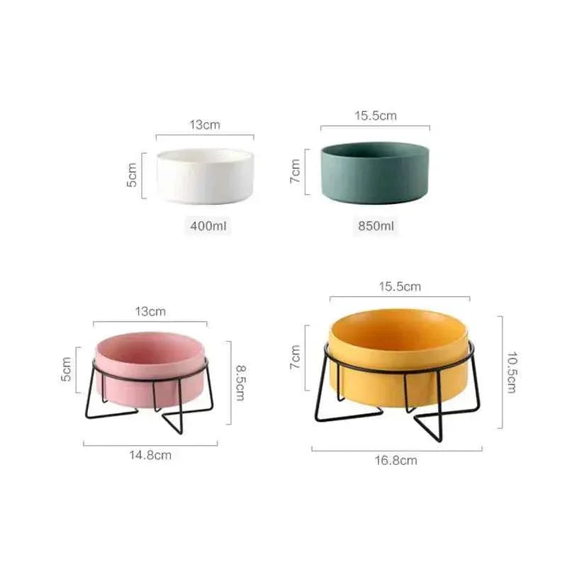 Ceramic Cat Bowls - Luxe Whiskers