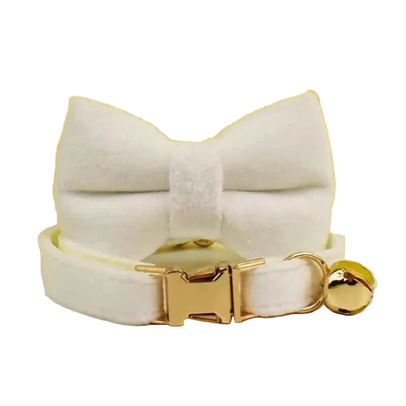 Velvet Bow Cat Collar - Luxe Whiskers