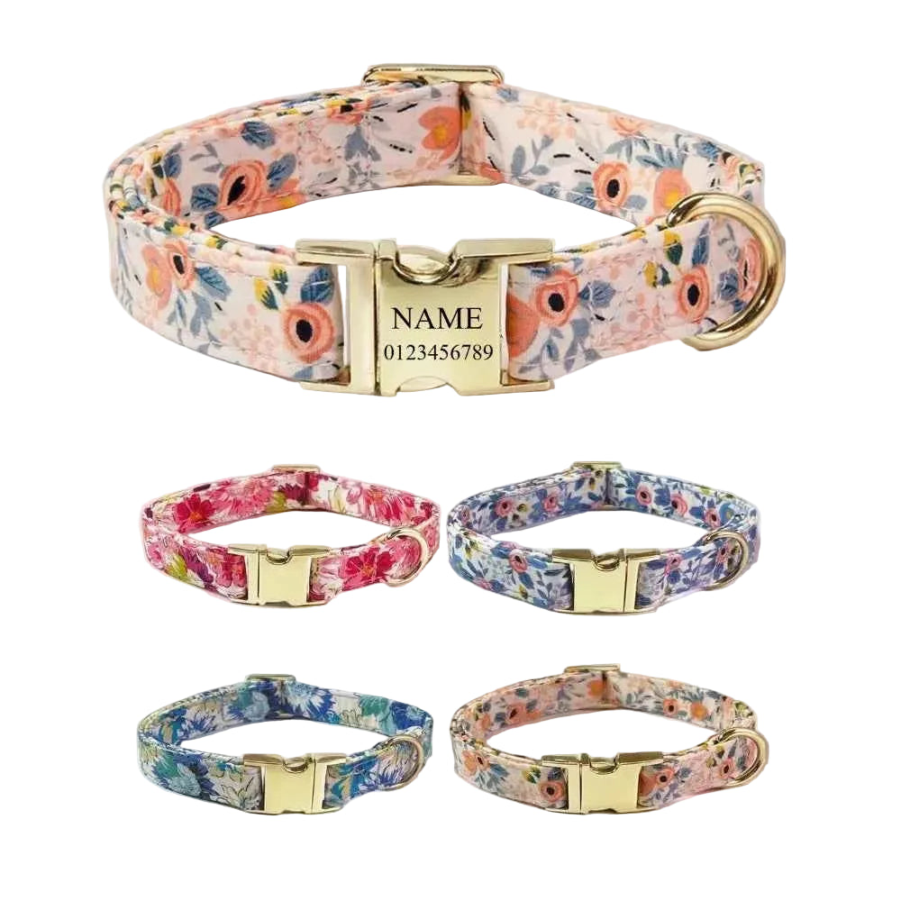 Floral Cat Collar - Luxe Whiskers