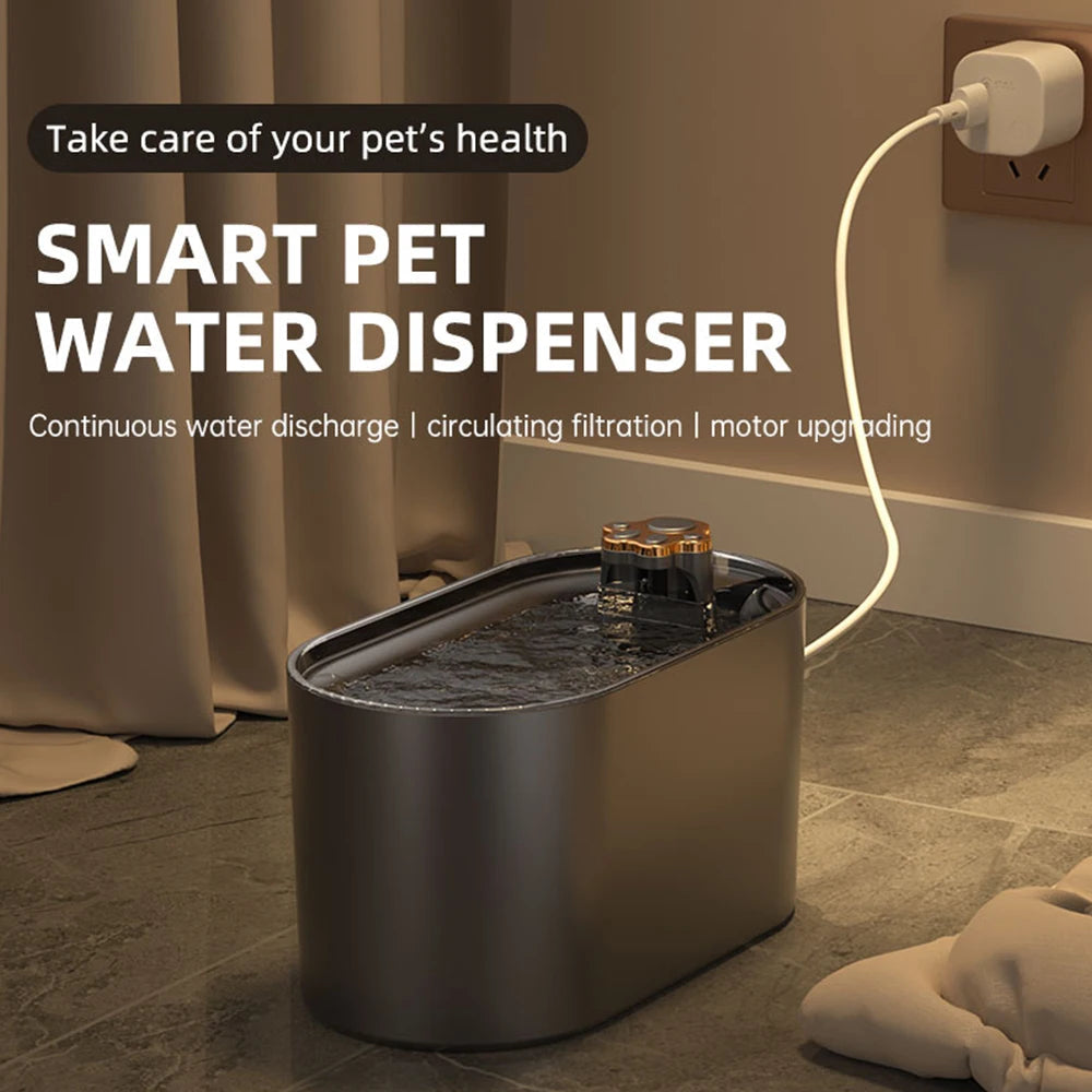 Pets Water Fountain Intelligent Water Dispenser USB Electric Mute Cat Drinker 3L LED Light Ultra-Quiet Pet Automatic Drinker Luxe Whiskers