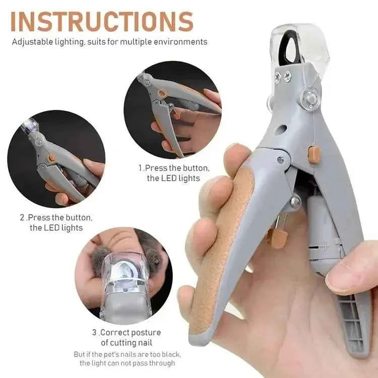 Cat Nail Clippers with LED Light - Luxe Whiskers