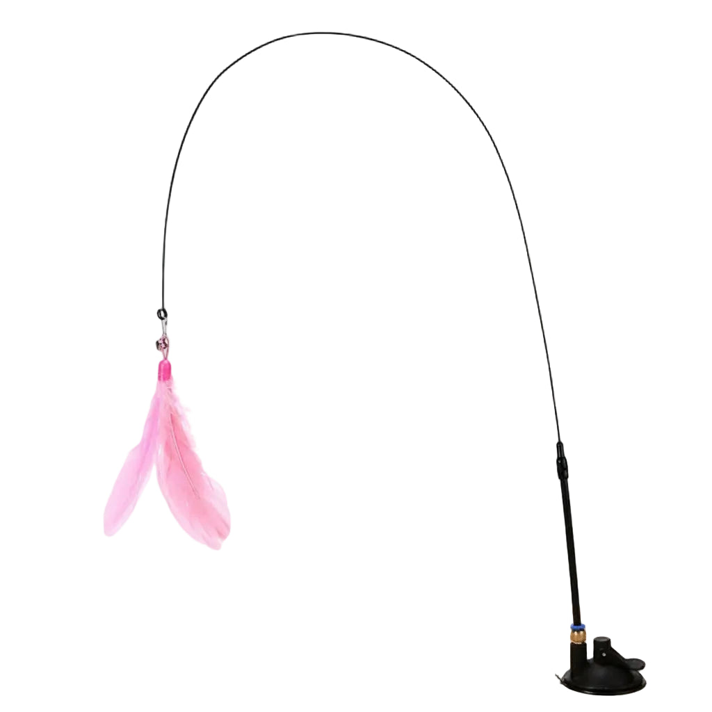 Suction Cup Feather Cat Wand - Luxe Whiskers