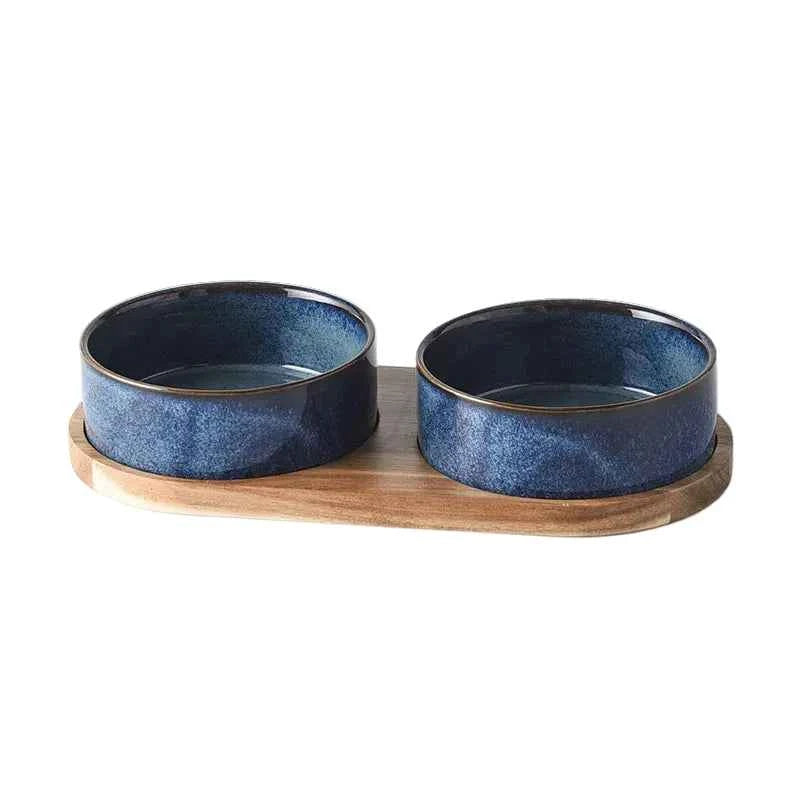 Ceramic Cat Feeding Bowl - Luxe Whiskers