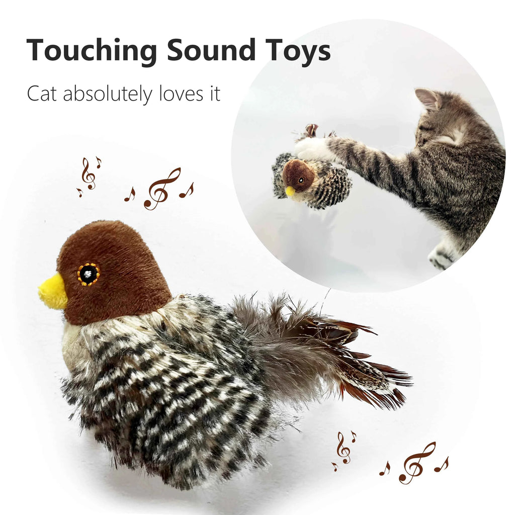 Interactive Chirping Bird Toy - Luxe Whiskers