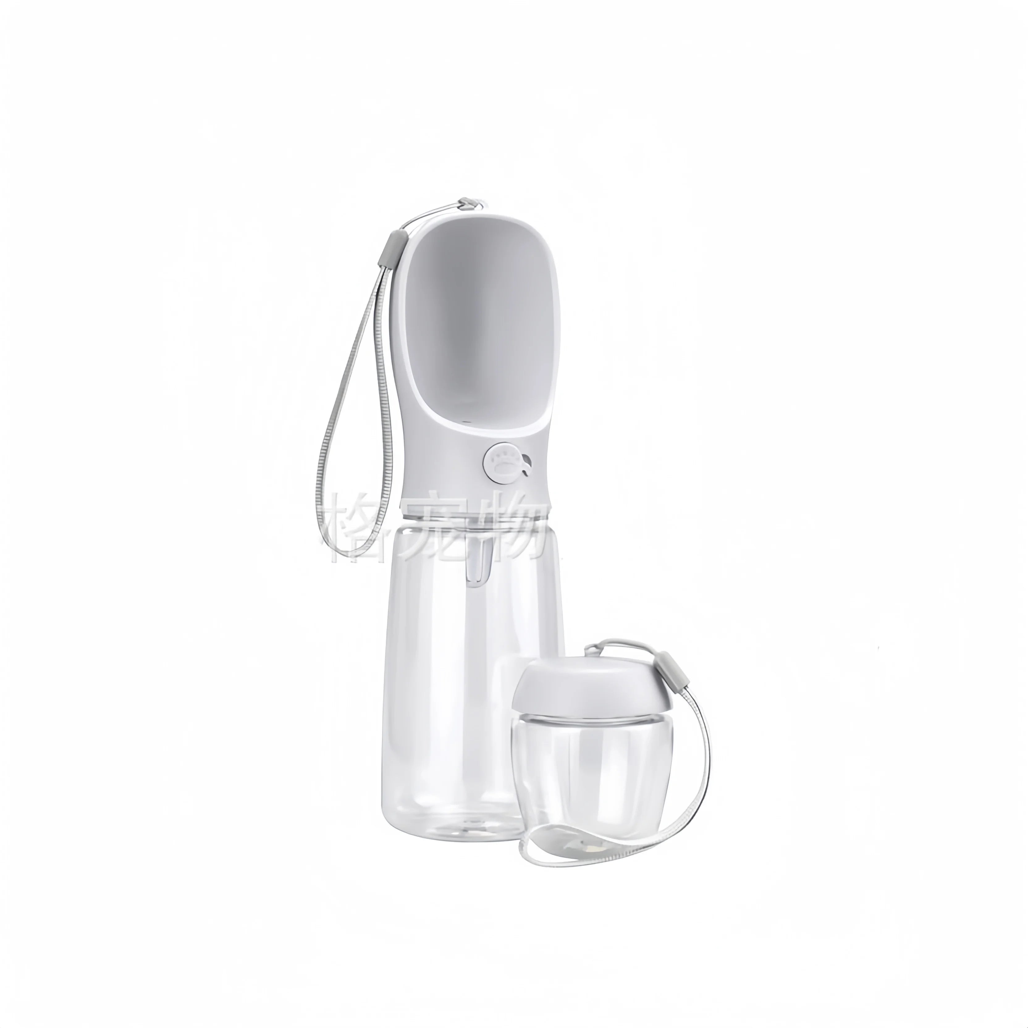 Travel Pet Water Bottle With Food Dispenser - Luxe Whiskers