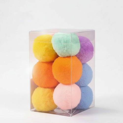 10pcs Cute Funny Cat Toys Stretch Plush Ball Cat Toy Ball Creative Colorful Interactive Cat Pom Pom Cat Chew Toy Dropshipping