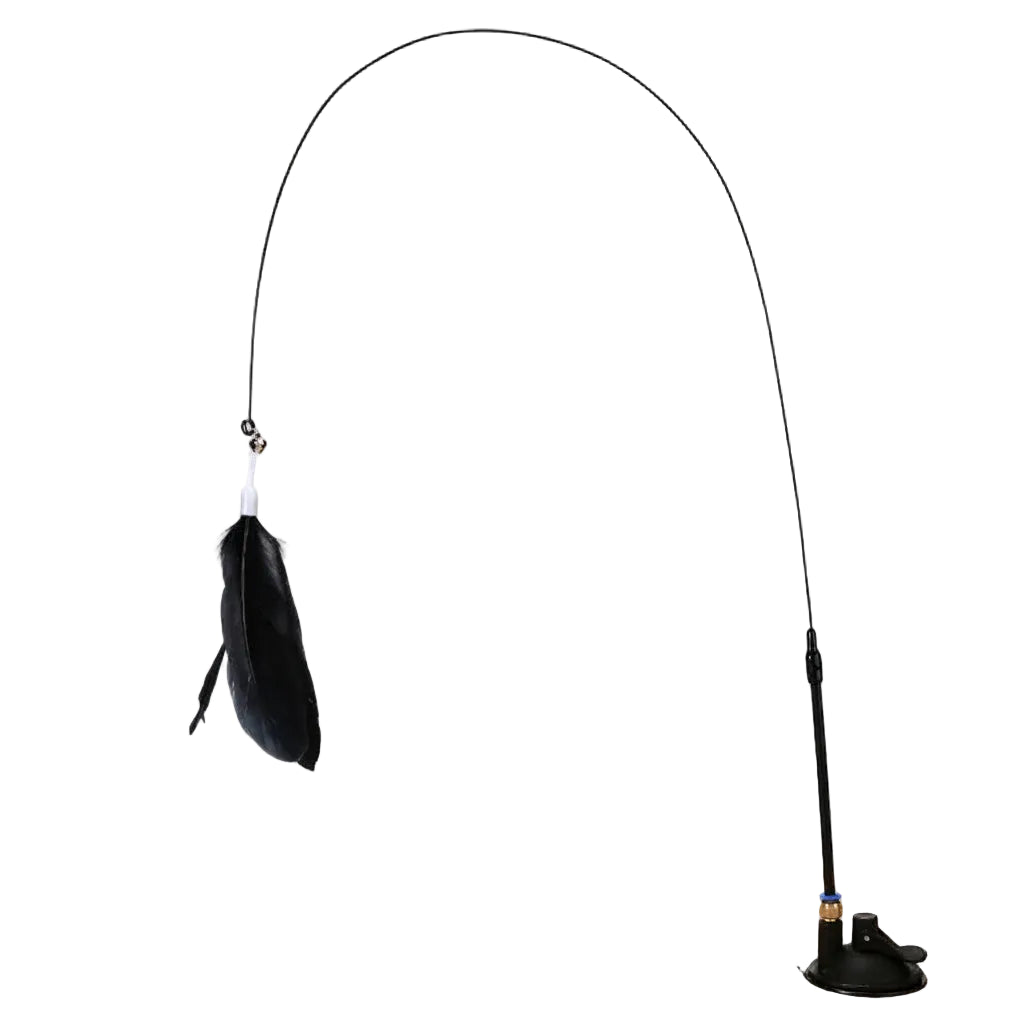 Suction Cup Feather Cat Wand - Luxe Whiskers