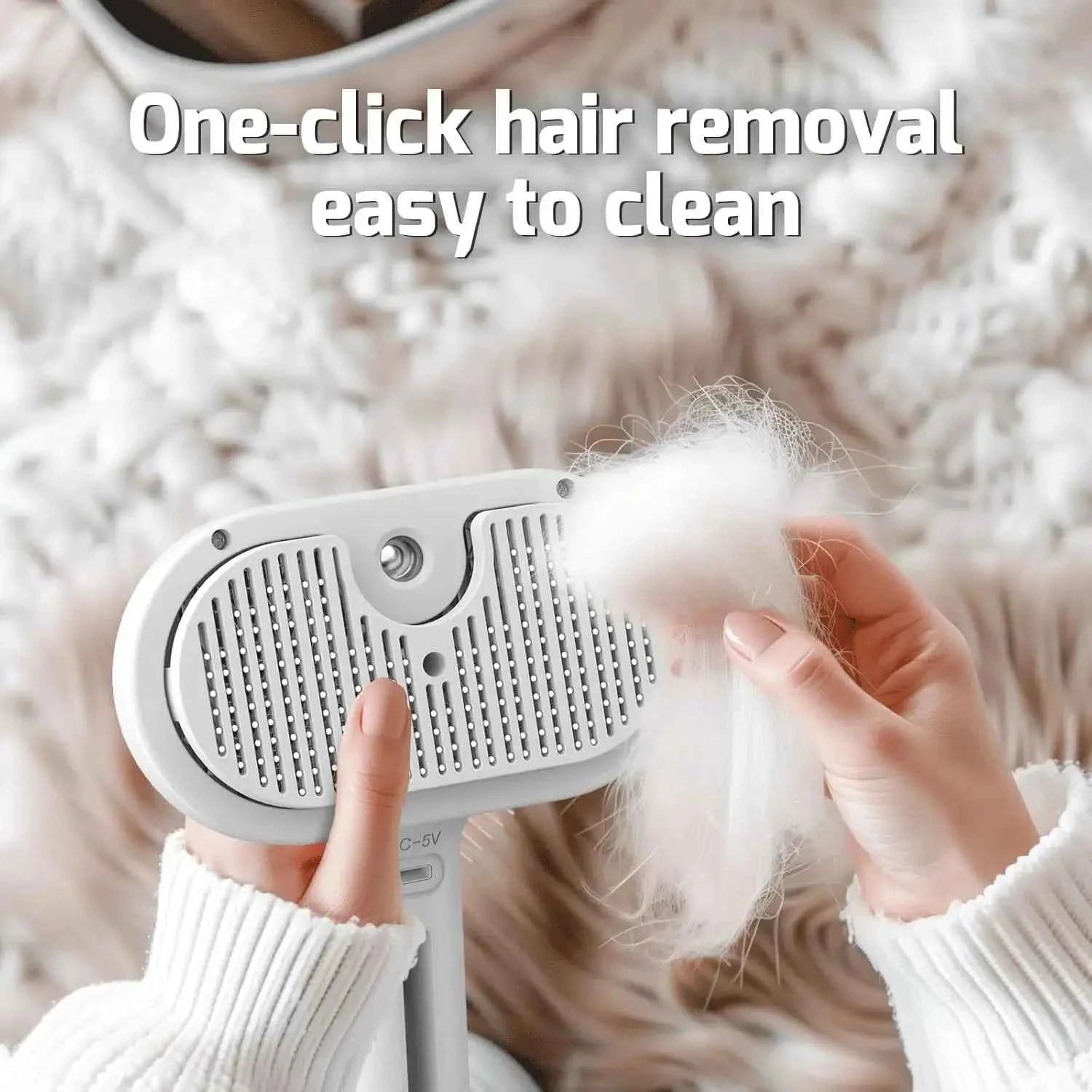 Pet Steam Brush - Luxe Whiskers