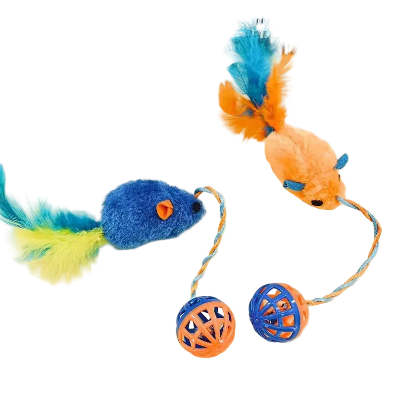 Interactive Plush Mouse Cat Toy - Luxe Whiskers