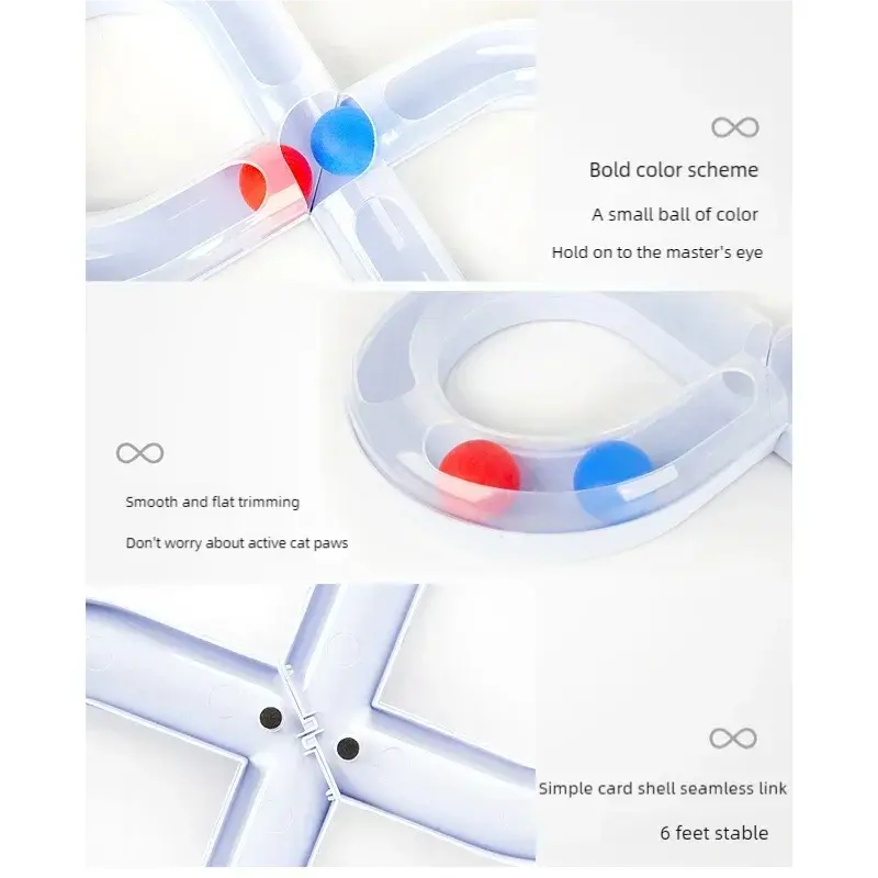 8 Ball Track Cat Toy - Luxe Whiskers