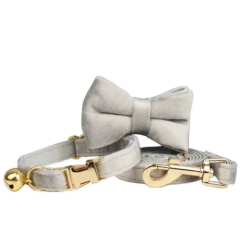 Luxe Bow Cat Collar Harness Set - Luxe Whiskers
