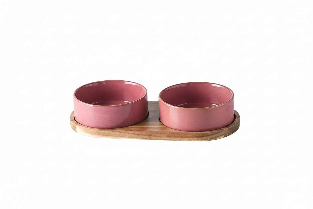 Ceramic Cat Feeding Bowl - Luxe Whiskers