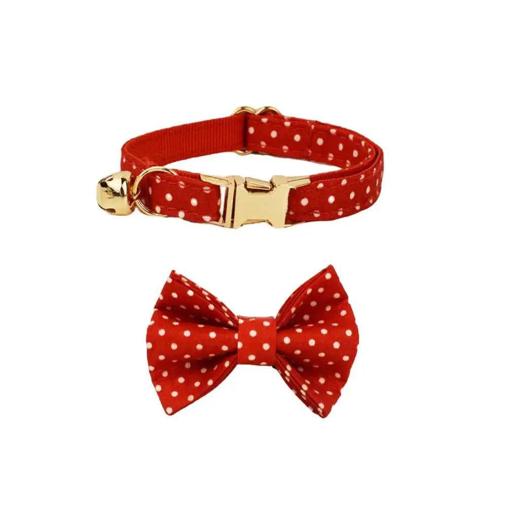 Adjustable Bow Cat Collar - Luxe Whiskers