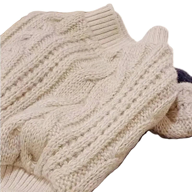 Winter Dog Clothes Warm Pet Dog Sweaters Luxury Puppy Knit Pullovers Cute Cat Turtleneck French Bulldogs Dog Clothes Pet Outfits - Luxe Whiskers