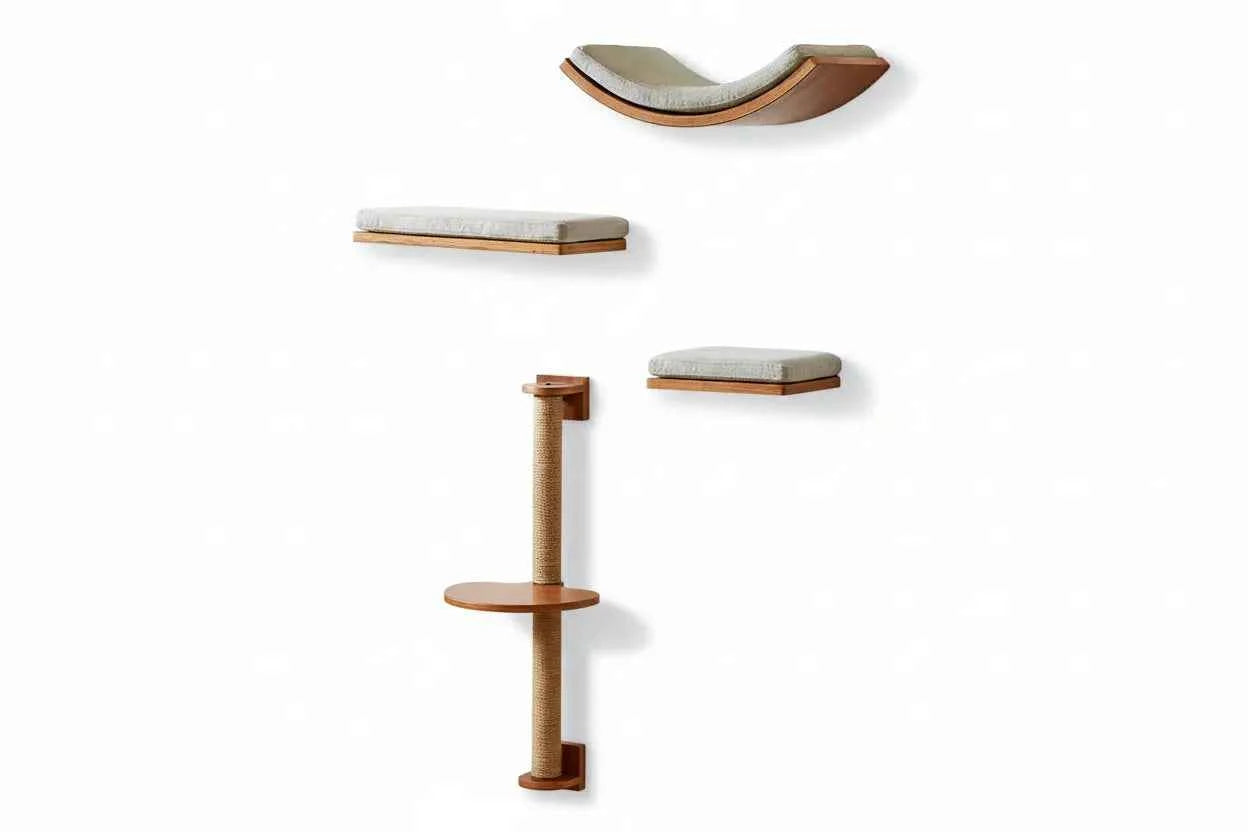 Wall Mounted Cat Furniture - Scratching Posts, Hammock, Steps & More! - Luxe Whiskers
