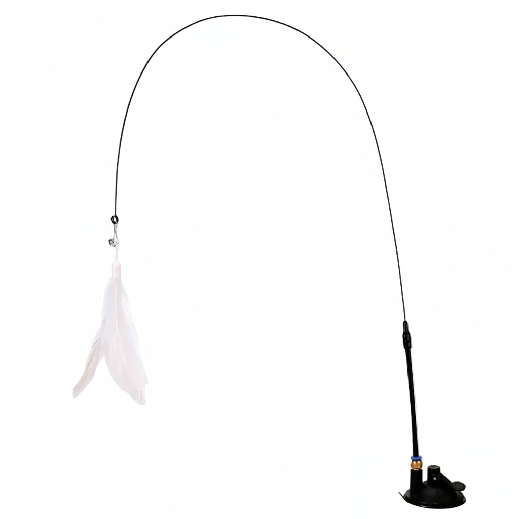 Suction Cup Feather Cat Wand - Luxe Whiskers