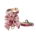 Large Bow Cat Collar Harness Set - Luxe Whiskers