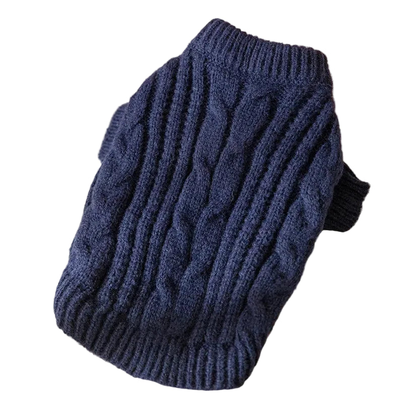 Winter Dog Clothes Warm Pet Dog Sweaters Luxury Puppy Knit Pullovers Cute Cat Turtleneck French Bulldogs Dog Clothes Pet Outfits - Luxe Whiskers