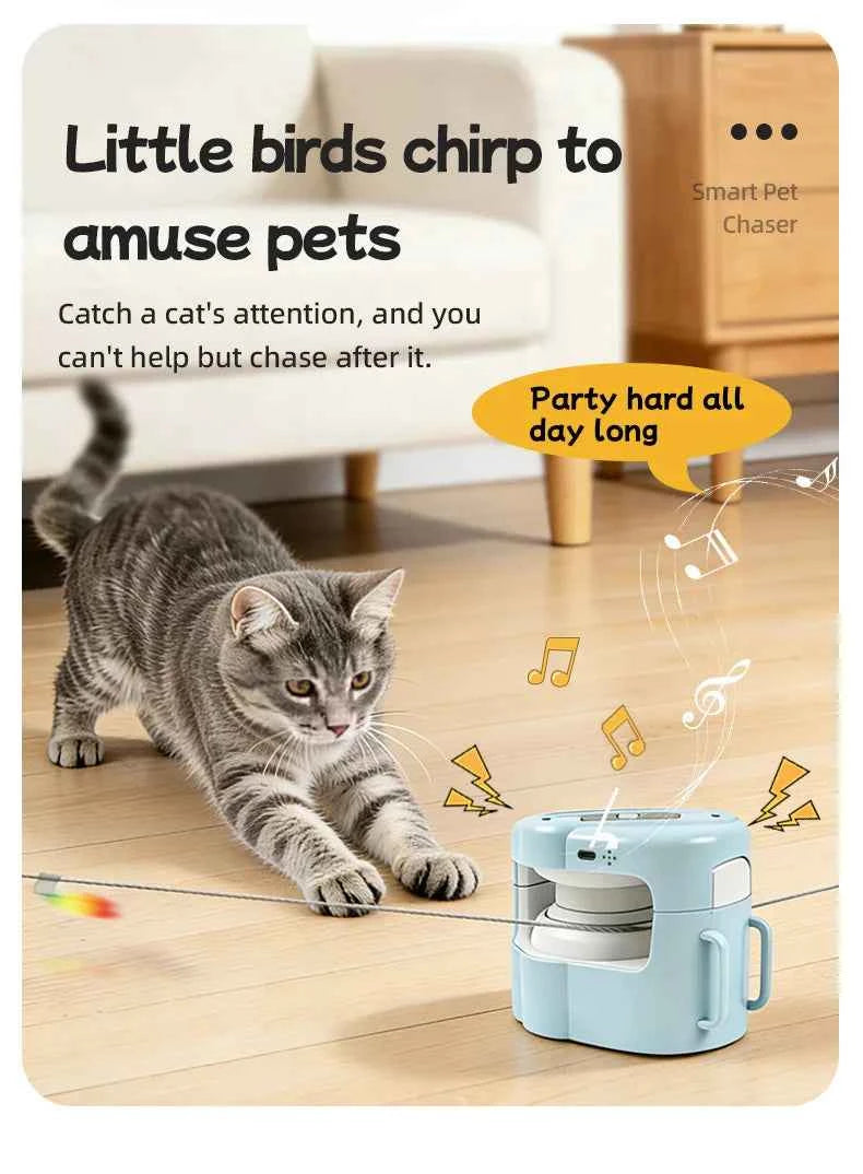 Cat Supplies Pet Running Interactive Indoor Cat Toy  Automatic/Remote DIY Speed  Adjustable  Exercise for Cats Cat accessories - Luxe Whiskers