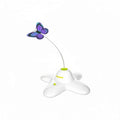 Pet cat self-hi boredom relief artifact butterfly electric cat teasing toy induction automatic rotation cat teasing turntable