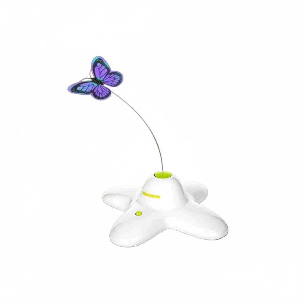Pet cat self-hi boredom relief artifact butterfly electric cat teasing toy induction automatic rotation cat teasing turntable