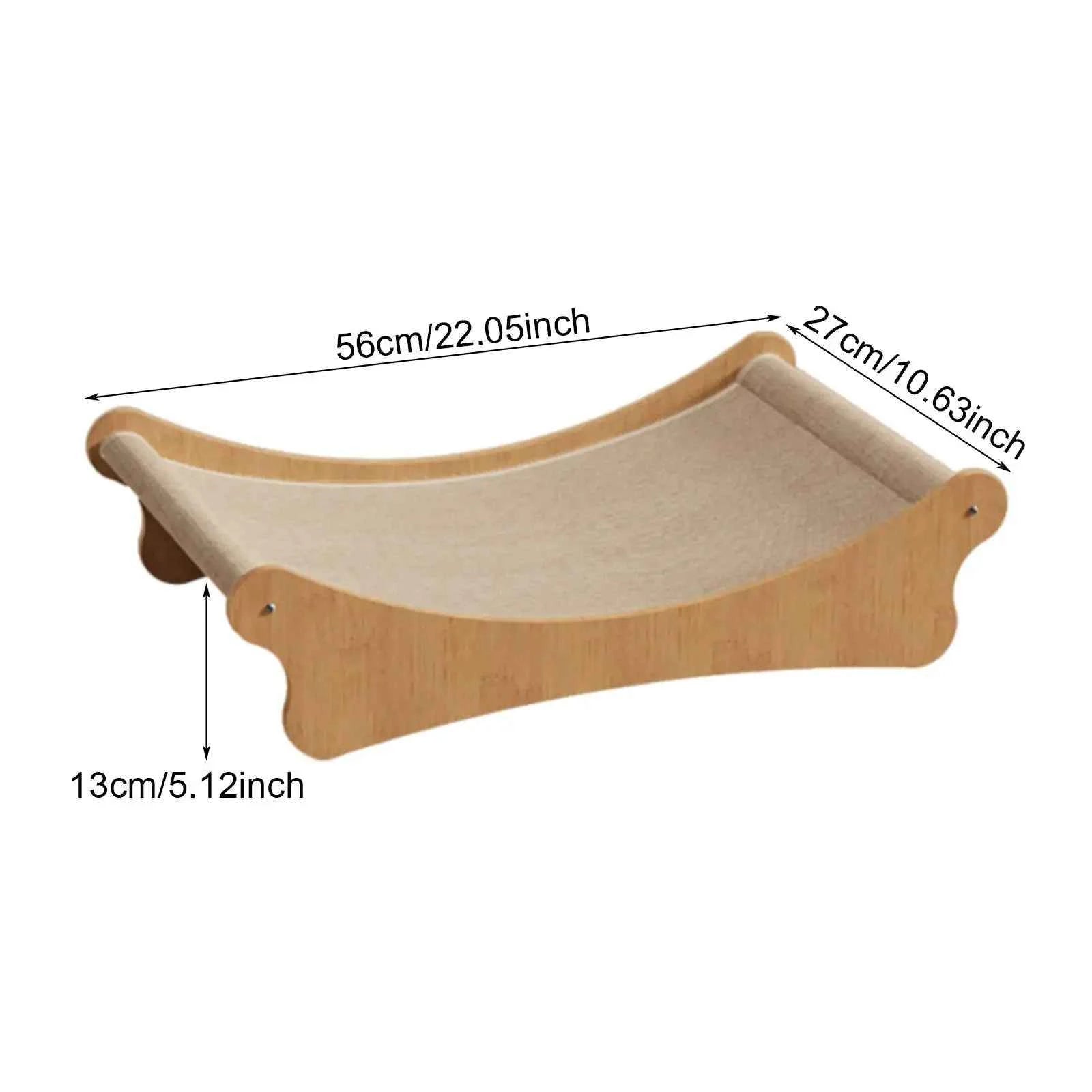 Wooden Cat Scratcher Bed