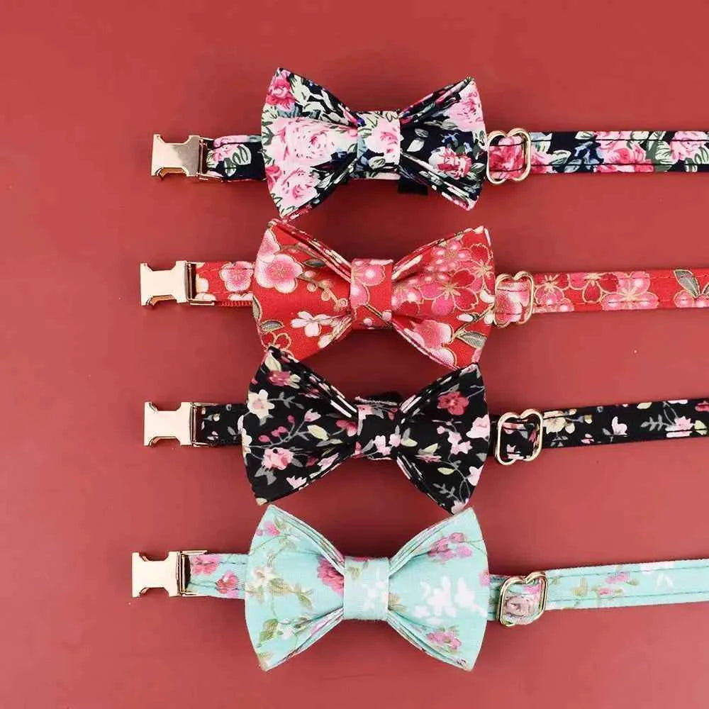 Adjustable Bow Cat Collar - Luxe Whiskers