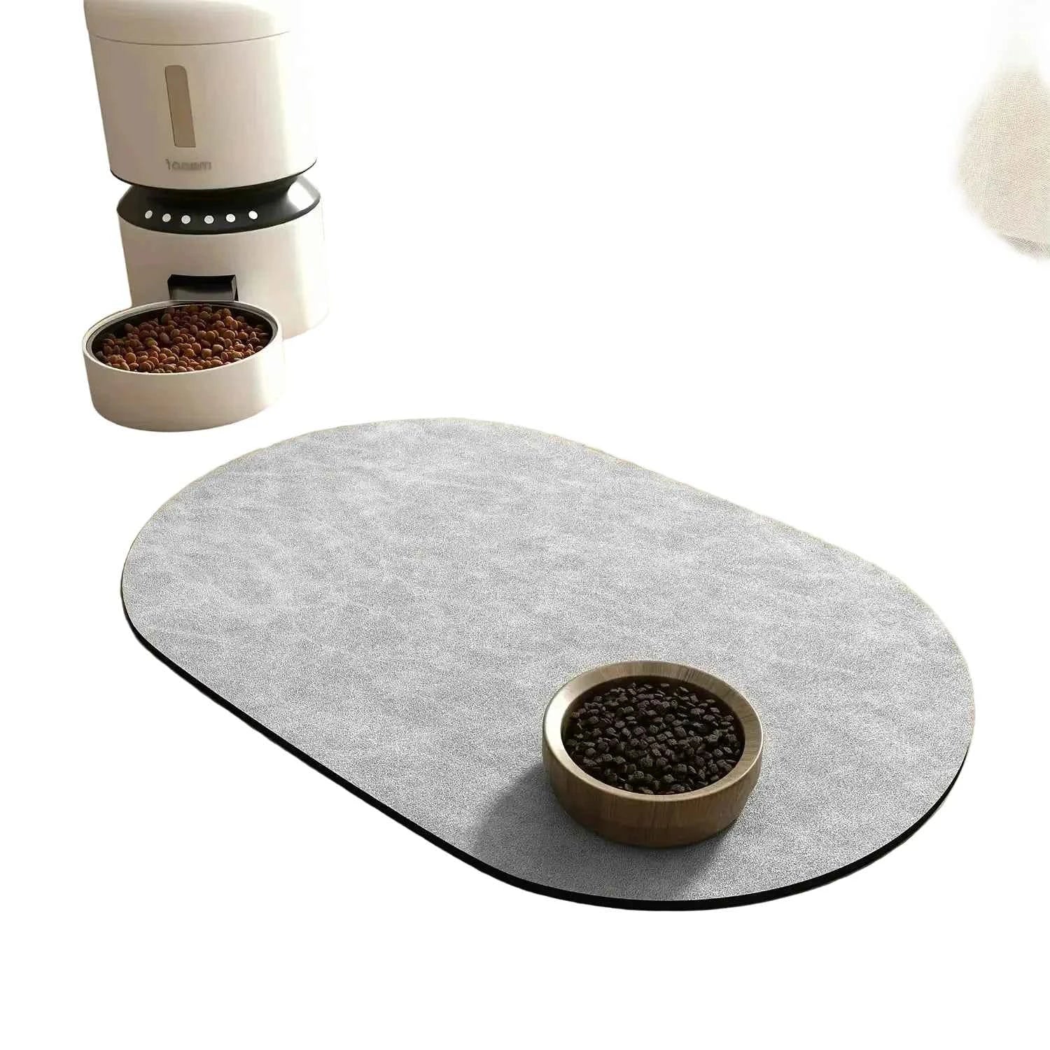 Oval Silicone Food Cat Placemat - Luxe Whiskers