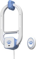 Rechargeable Electric Cat Teaser with Remote: Interactive 2-Mode Door Clip Toy for Australian Cats’ Exercise & Fun (Blue) Luxe Whiskers