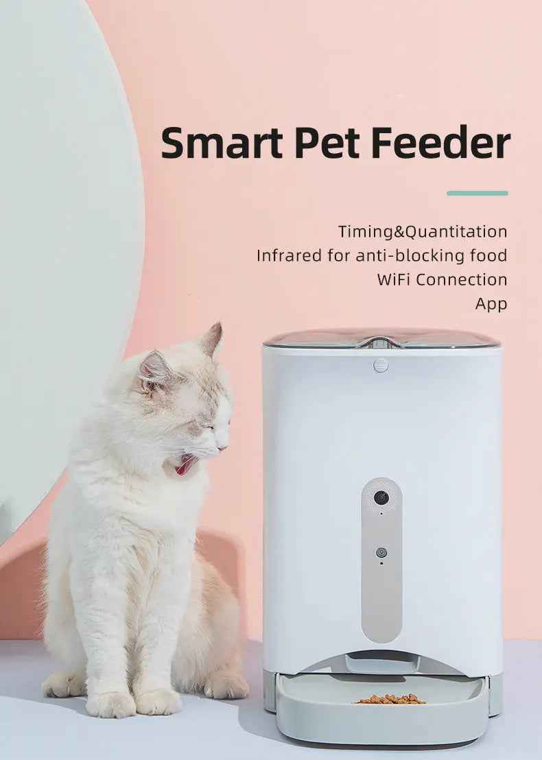 Smart Camera Pet Feeder - Luxe Whiskers