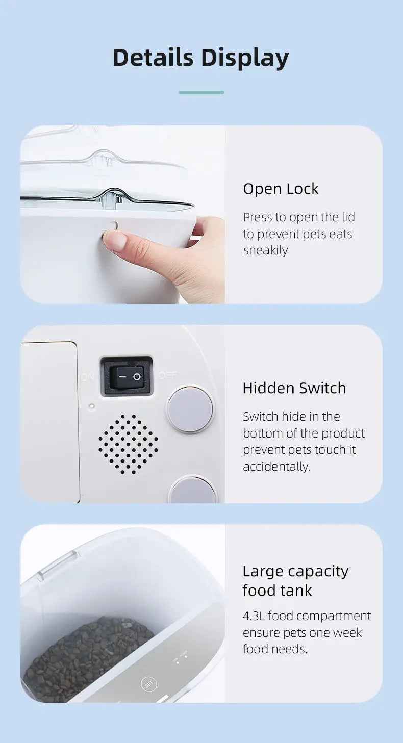 Smart Camera Pet Feeder - Luxe Whiskers